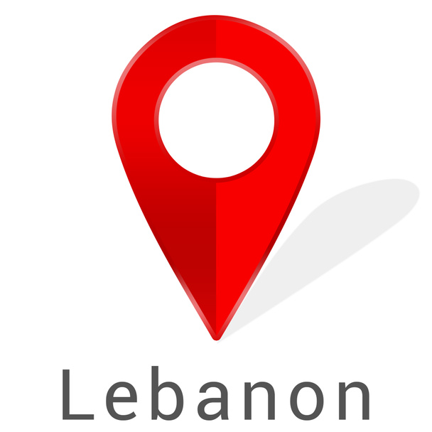 Etiqueta engomada web Líbano - Foto, imagen