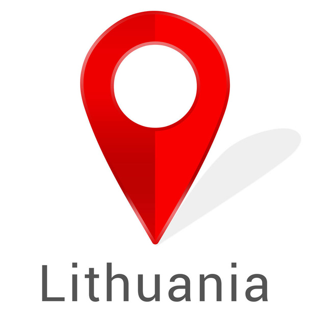 Etiqueta engomada web Lituania - Foto, Imagen
