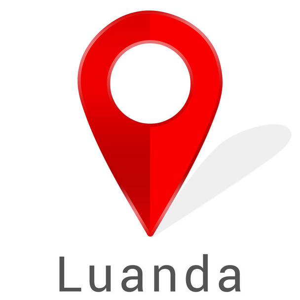 Web label sticker Luanda - Foto, afbeelding
