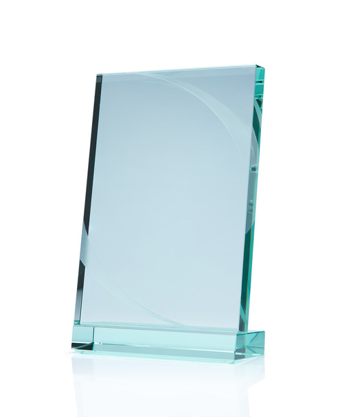 Premio de vidrio en blanco
 - Foto, Imagen