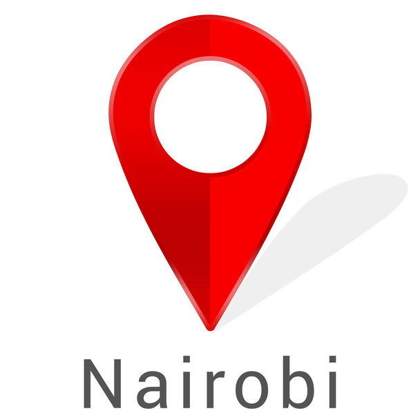Web label sticker Nairobi - Foto, afbeelding