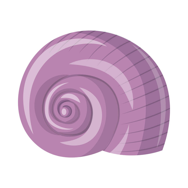 Isolated object of seashell and mollusk icon. Set of seashell and seafood vector icon for stock. - Vektori, kuva