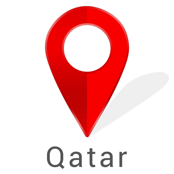 Web label sticker Qatar - Foto, afbeelding