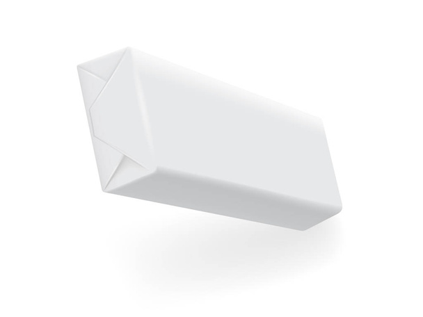 vector paper packaging on white background mock up - Vector, imagen