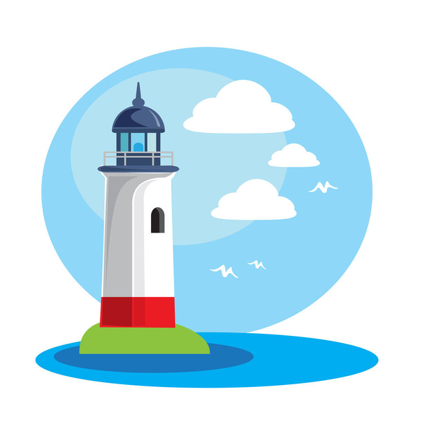 lighthouse-17 - Vector, afbeelding