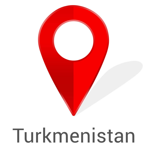 étiquette web autocollant Turkménistan - Photo, image