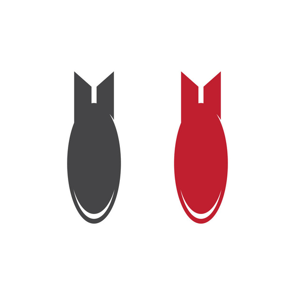 Simple bomb logo vector icon illustration  - Vector, Image