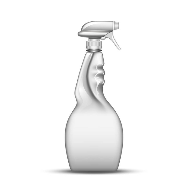 Tyhjä muovi Spray pullon puhdistus nestemäinen vektori
 - Vektori, kuva