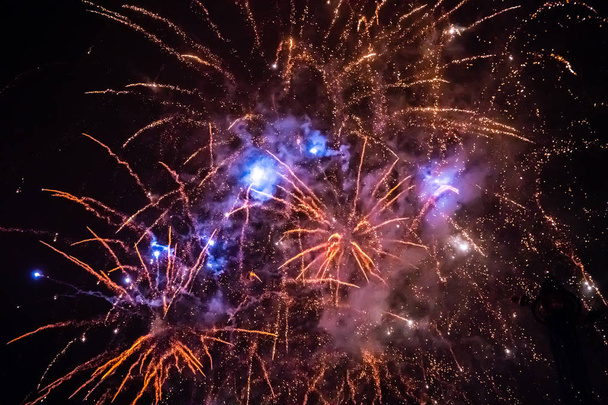 Feuerwerk in tivoli, Kopenhagen - Foto, Bild