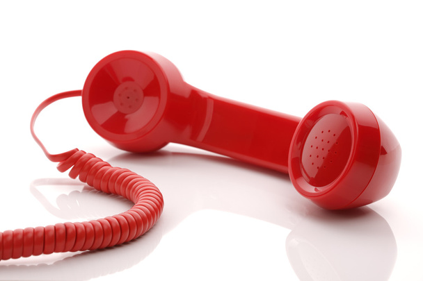 Red telephone receiver - Photo, image