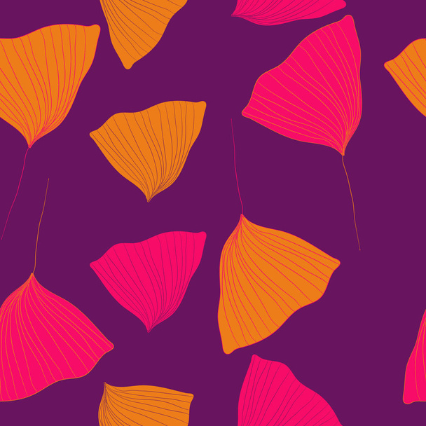 Seamless abstract pattern with tender flower petals - Vektori, kuva