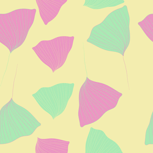 Seamless abstract pattern with tender flower petals - Вектор, зображення