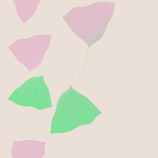 Seamless abstract pattern with tender flower petals - Вектор, зображення