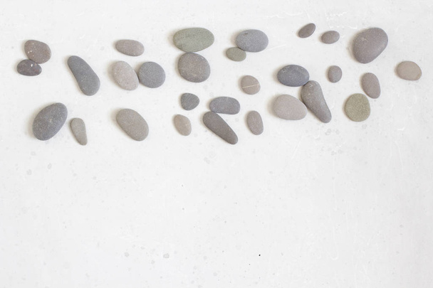 灰色の石、灰色の近代的な背景、カバーとスパの背景,  - 写真・画像