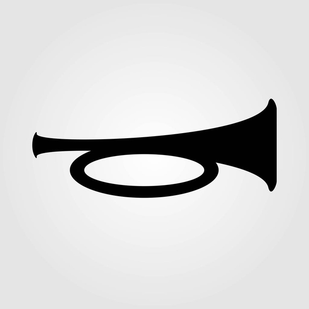Klaxon ikon elszigetelt fehér háttér - Vektor, kép