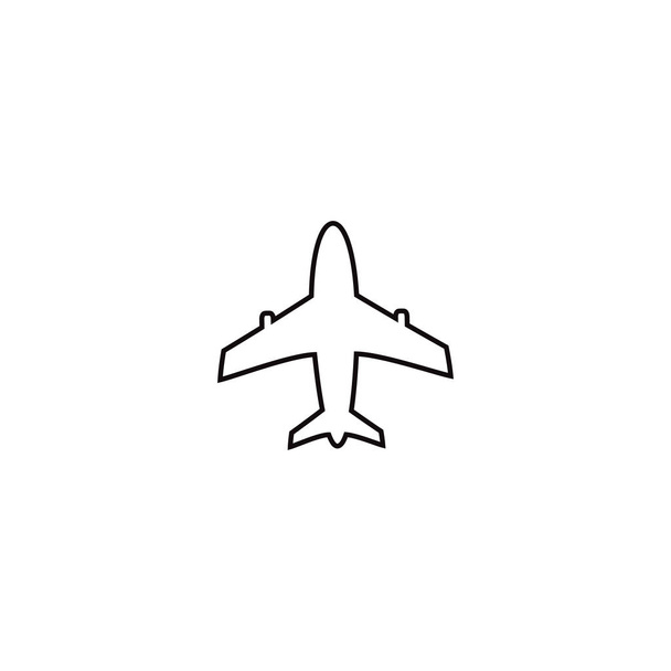 飛行機のアイコンベクトルイラストデザインロゴテンプレート - ベクター画像