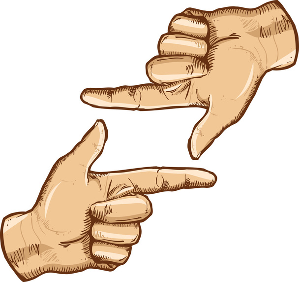 Illustrazione vettoriale cornice dito
 - Vettoriali, immagini