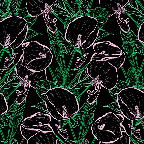 floral seamless pattern - Vektori, kuva