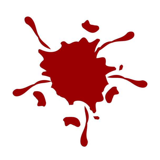 abstracte vector rode kleur Splatter ontwerp geïsoleerde achtergrond.  - Vector, afbeelding