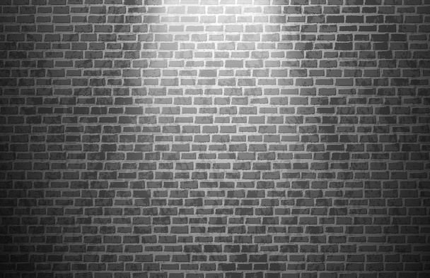 Ciemna ściana z cegły. Tapeta ilustracja tło wektor - Wektor, obraz