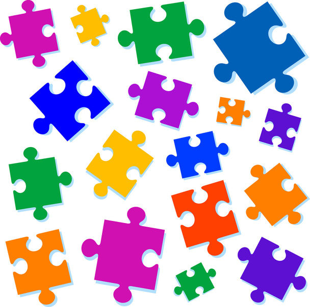 Illustration vectorielle de pièces de puzzle
 - Vecteur, image