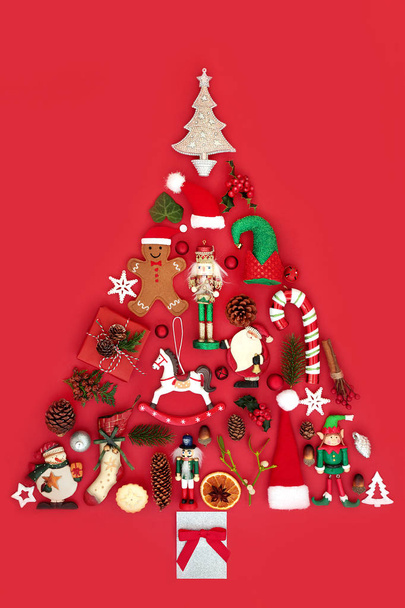 Boże Narodzenie drzewo ozdoba streszczenie - Zdjęcie, obraz