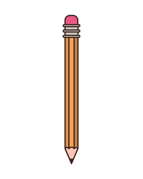 ceruzával írni a fehér háttér ikon - Vektor, kép
