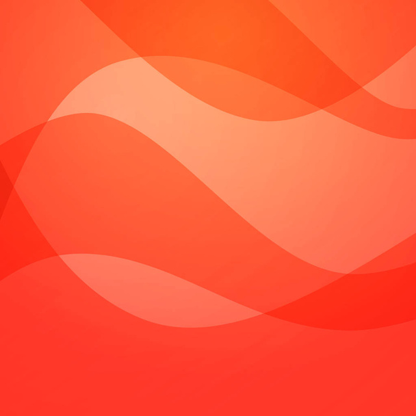 Abstract vector background with wavy texture - Colorful orange wallpaper for banner, cover or presentation. - Vector, Image