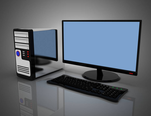 3D настольный компьютер PC concept 3d
 - Фото, изображение