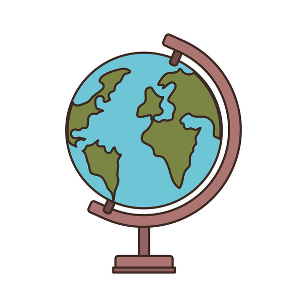 globe terrestre de l'école sur fond blanc
 - Vecteur, image