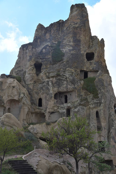 Beautiful landscape of Goreme village in Cappadocia, central Anatolia region, Turkey, Asia  - Zdjęcie, obraz
