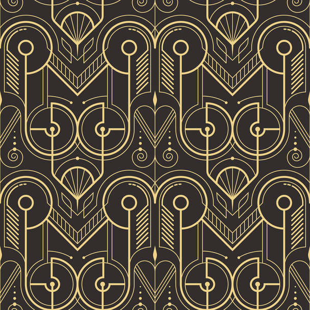 Abstract art deco seamless modern tiles pattern - Vector, afbeelding