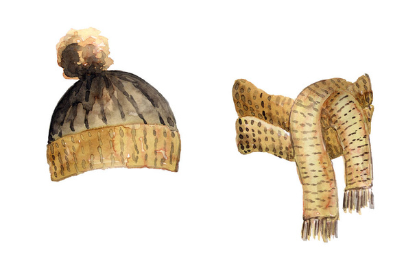 Набір зимовий капелюх і шарф
 - Фото, зображення