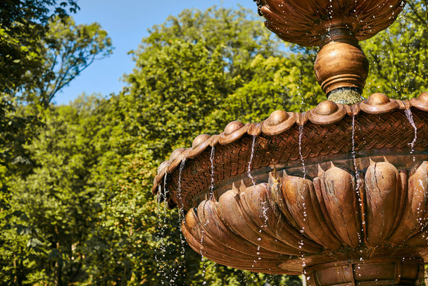 fountain in a decorative pond - Фото, зображення