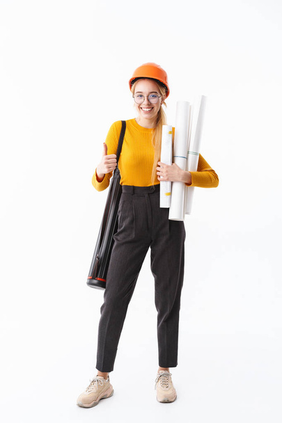 Full length of an attractive young woman architect - Photo, image