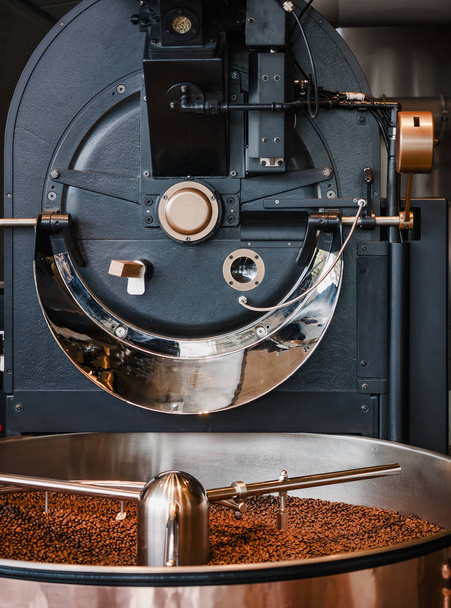 Café Máquina de tostado Mezcla de granos de café Industria del café
 - Foto, imagen