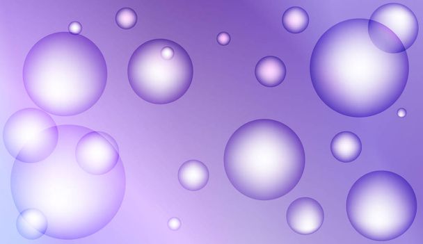 Background with bubbles. Design for your header page, ad, poster, banner. Pastel Gradient Color Vector illustration. - Διάνυσμα, εικόνα