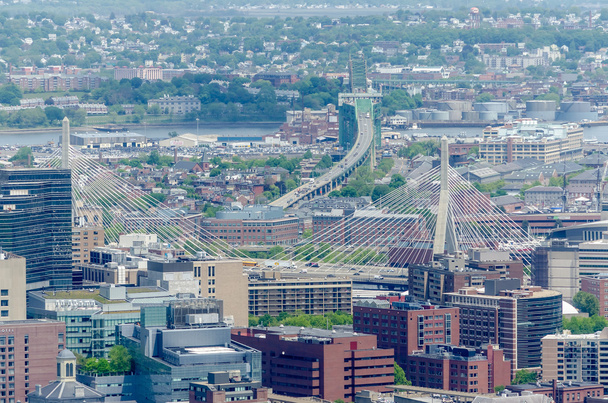 Vista aérea do centro de Boston
 - Foto, Imagem