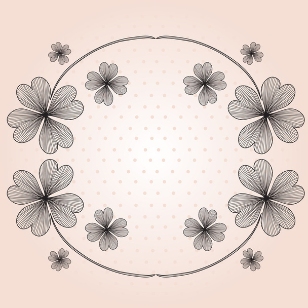 floral frame - Vektori, kuva