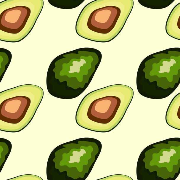 healthy food. Avocado print. Seamless pattern, print - Vektori, kuva