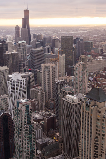 Chicago skyline from the hancock tower - Photo, Image