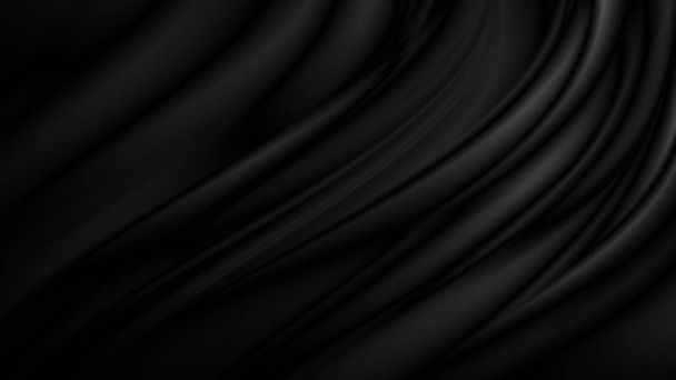 Fond en tissu de luxe noir avec espace de copie - Photo, image