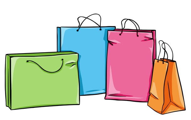 διάνυσμα τσάντα για ψώνια - Διάνυσμα, εικόνα