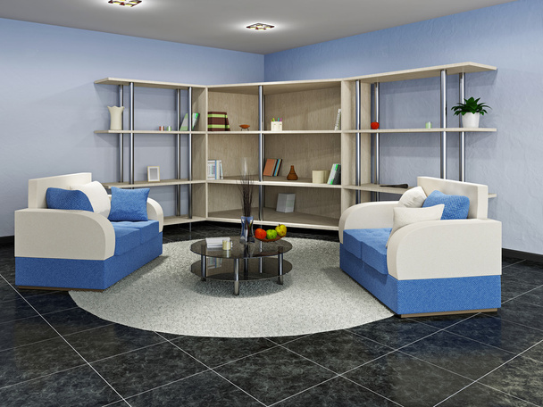 Livingroom with furniture - Photo, Image