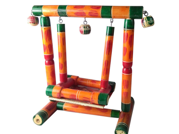 Wooden swing toy image - Photo, Image