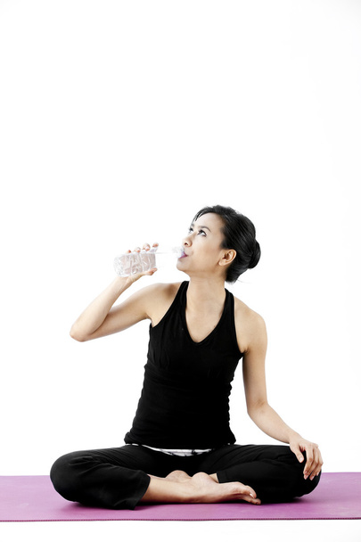 スポーツ女性飲料水 - 写真・画像