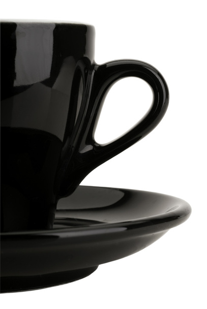 μαύρο φλιτζάνι καφέ απομονωμένο σε λευκό - Φωτογραφία, εικόνα