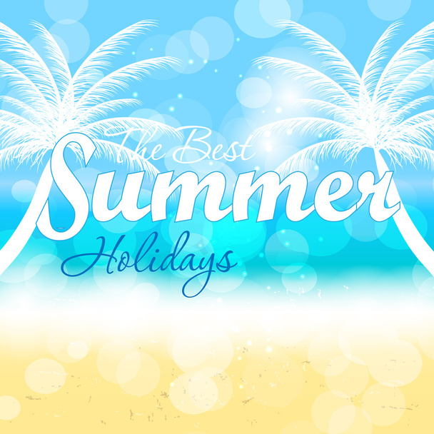 Summer holidays vector background. - Vektor, obrázek
