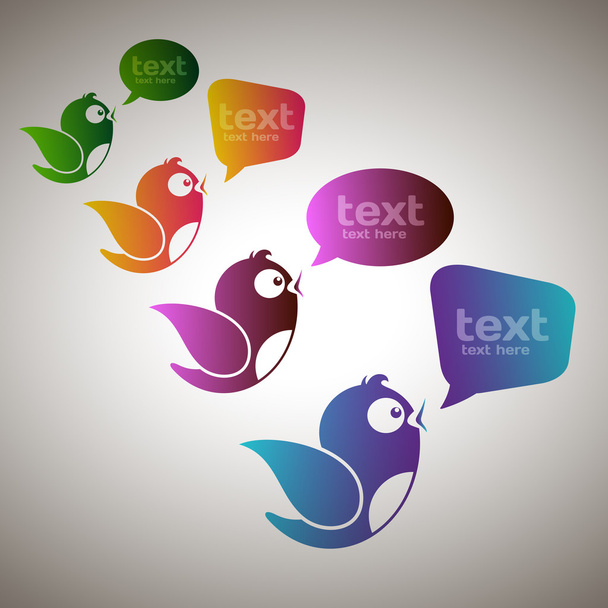 Social-Media-Messenger - Vektor, Bild