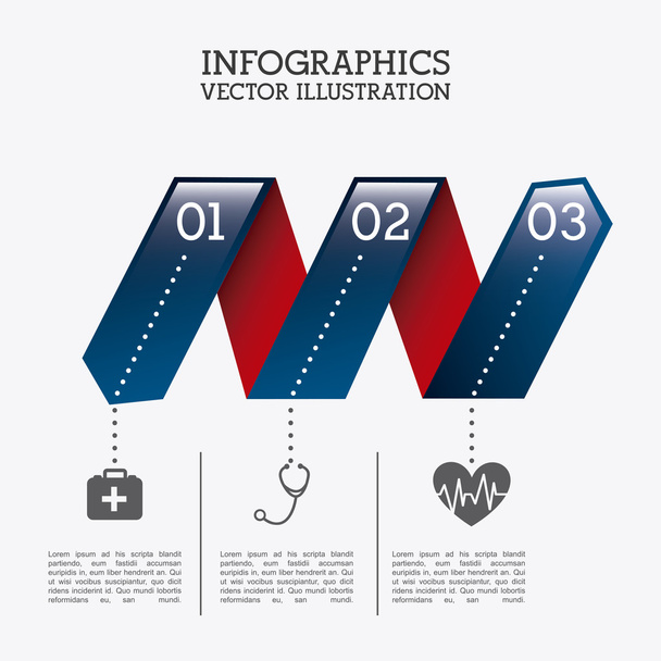 Infografik gesund - Vektor, Bild